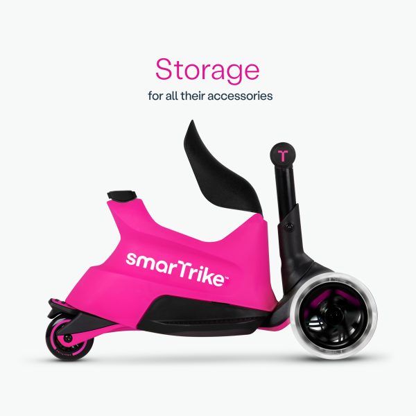 Xtend Scooter Ride on - Pink - image showing the scooter's easy storage.