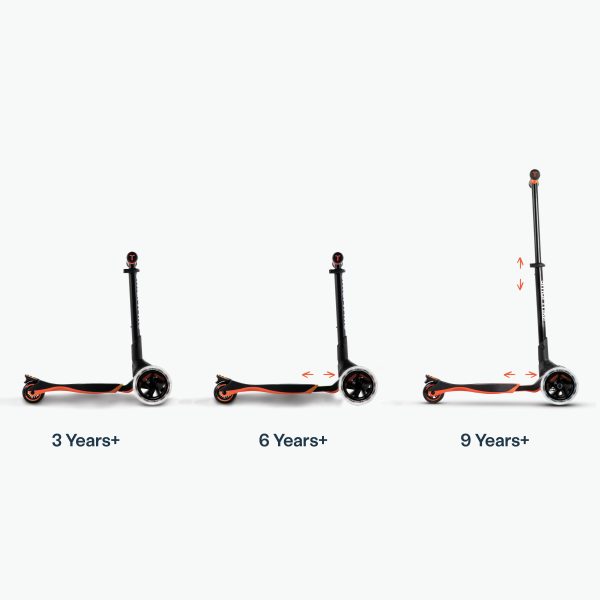 Xtend Scooter - Orange - image displaying the handlebar extensions.