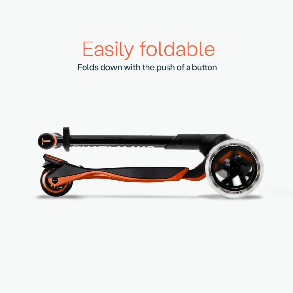Xtend Scooter - Orange - easily foldable.