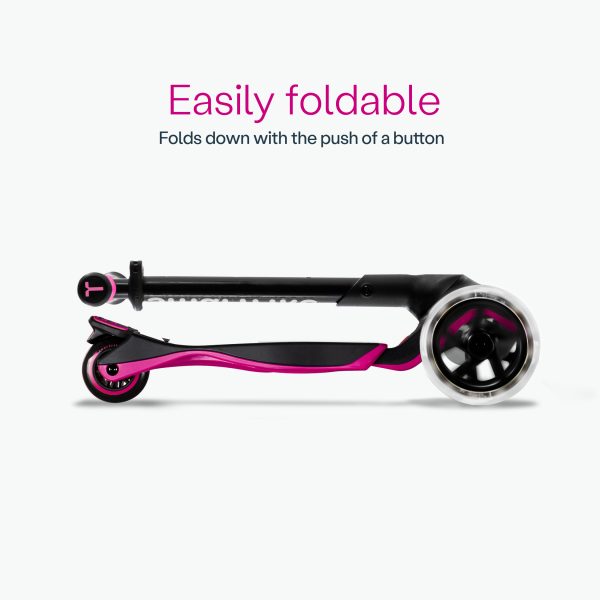 Xtend Scooter - Pink - easily foldable.