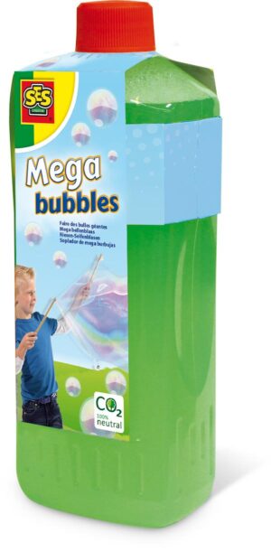 A large 750ml bottle of SES Creative Mega Bubbles super-strong bubble solution refill.