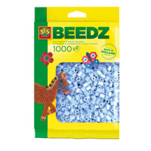 A refill bag containing 1000 light blue SES Beedz Iron-On Beads.