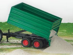 Tipping trailer with removable top
