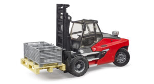 Linde HT160D Forklift with pallet and 3 pallet cages