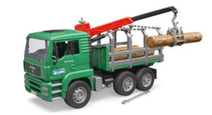 MAN TGA Timber truck with loading crane and 3 trunks