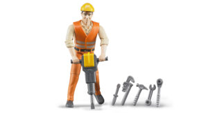 bworld Construction worker with accessories