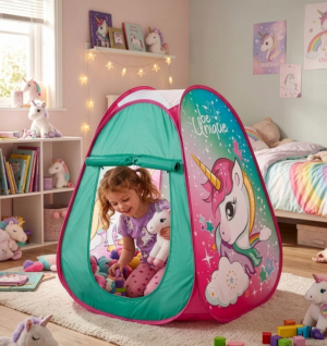 Unicorn Pop-Up Play Tent for Kids – Magical Indoor & Outdoor Playhouse