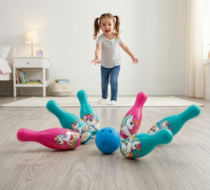 Unicorn Bowling Set for Kids – Colourful Indoor & Outdoor Bowling Game Toy