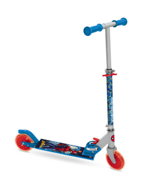 Marvel Spider-Man 2-Wheel Kids Scooter – Foldable Scooter with Adjustable Handlebar