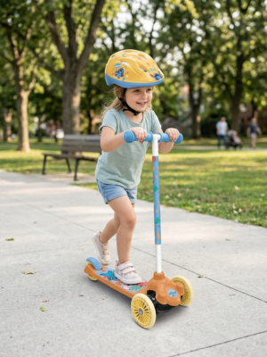 Disney Stitch Twist & Roll Scooter for Kids – 3-Wheel Lean-to-Steer Scooter with Smooth Ride
