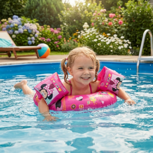 Minnie Mouse Inflatable Arm Bands and Ring Bundle