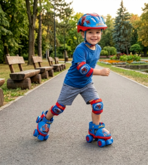 Spider-Man Roller Skates and Helmet