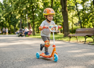 Paw Patrol 3-Wheel Scooter and Helmet