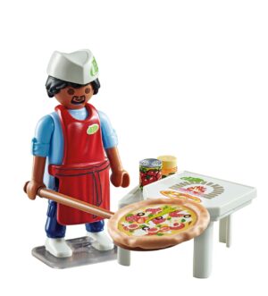 Playmobil Pizza Chef Playset – Kitchen Role Play Figure Set for Kids