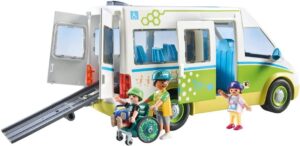 Playmobil School Bus Toy – City Life Vehicle with Figures & Accessories