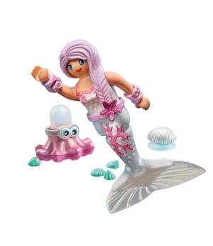 Playmobil Mermaid with Octopus Playset – Underwater Fantasy Figure Set with Accessories