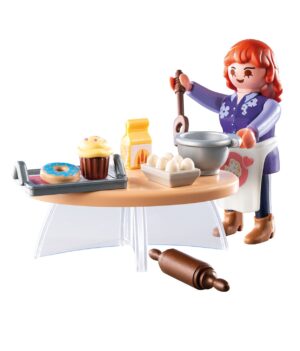 Playmobil Pastry Chef Playset – Bakery Figure Set with Dessert Accessories