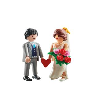 Playmobil Duo Pack Wedding Couple – Bride & Groom Figure Set for Role Play & Collectin