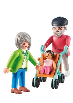 Playmobil Grandparents with Baby Playset – Family Figure Set with Accessories