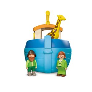 Playmobil JUNIOR My Take Along Noah’s Ark – Toddler Animal Playset with Carry Handle