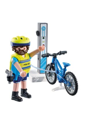 Playmobil Police Blue Patrol Playset – City Life Police Figure with Accessories