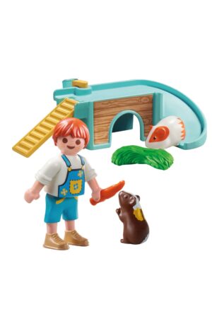 Playmobil Guinea Pig House Playset – Small Pet Habitat Toy with Figures & Accessories
