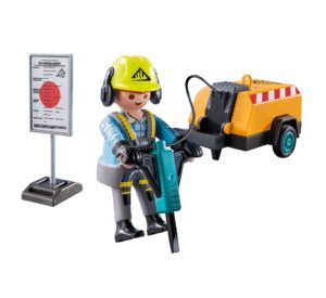 Playmobil Construction Worker Playset – Builder Figure with Tools & Accessories