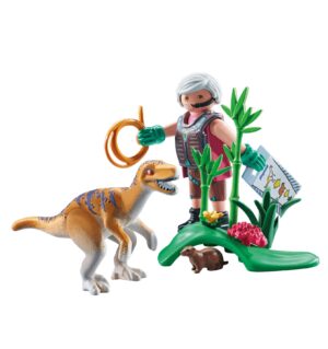 Playmobil Velociraptor Figure – Dinosaur Toy with Accessories for Kids