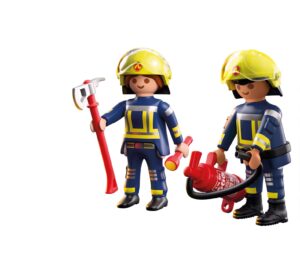 Playmobil Fire Brigade Playset – Firefighter Rescue Set with Figures, Equipment & Accessories