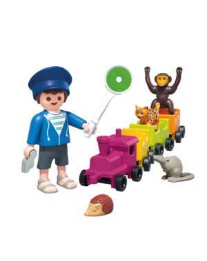 Playmobil Small Locomotive Trip Playset – Train Adventure Toy with Figures & Accessories