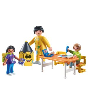 Playmobil First Day of School Playset – Classroom Figure Set with Accessories