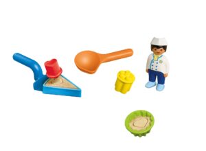 Playmobil JUNIOR Sand Bakery Playset – Toddler Sand & Beach Toy with Moulding Accessories