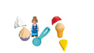 Playmobil JUNIOR Sand Ice Cream Cones Playset – Toddler Sand Toy with Moulds & Accessories