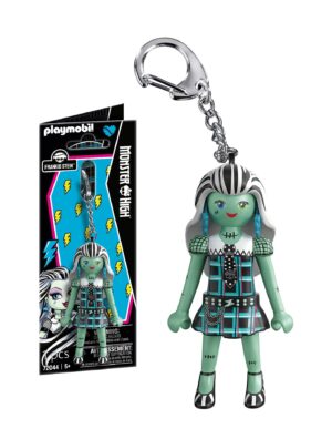 Playmobil x Monster High Frankie Stein Keychain – Collectible Character Keyring Accessory