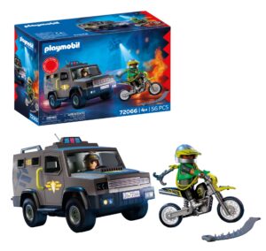Playmobil SWAT Police Truck Playset – Tactical Vehicle Toy with Figures & Accessories