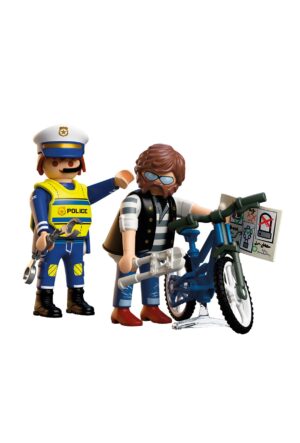 Playmobil Police Bicycle Robbery Playset – Action Chase Toy with Bike, Figures & Accessories