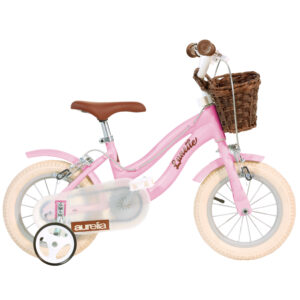 Dino Bikes Retro 12" Kids Bicycle – Pink | Classic Vintage Style Bike for Children