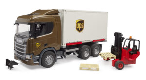 Scania Super 560R UPS Logistic truck with forklift