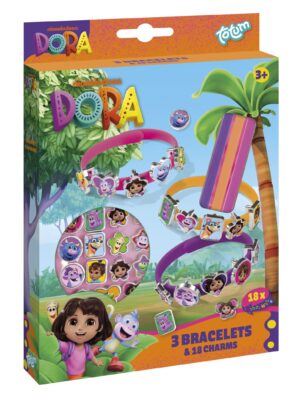 Dora 3 bracelets and 18 Charms