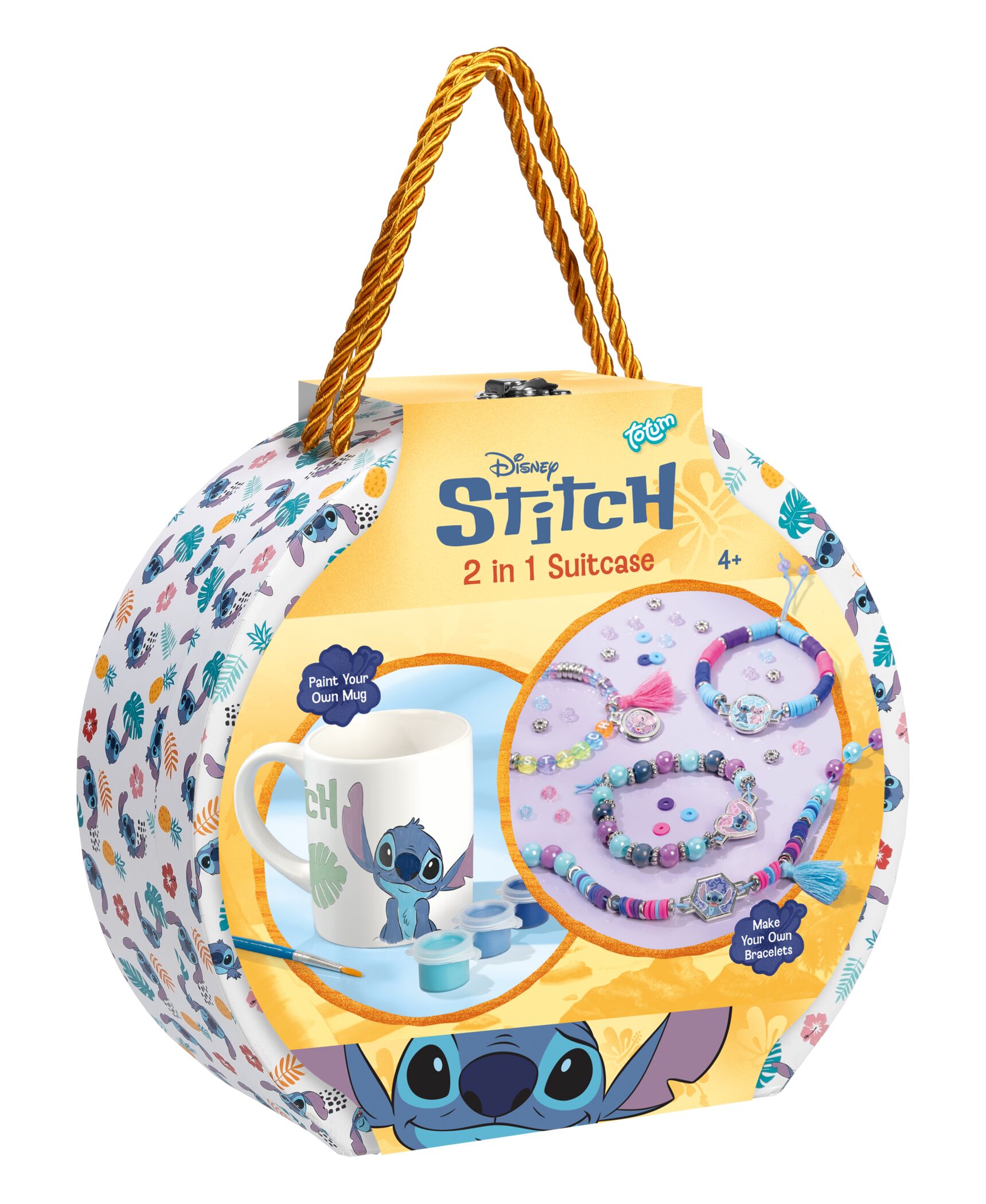 Stitch 2 in 1 Suitcase Mug and bracelets